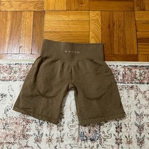 Brown NVGTN shorts